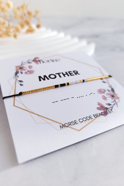 Mother Morse Code Bracelet