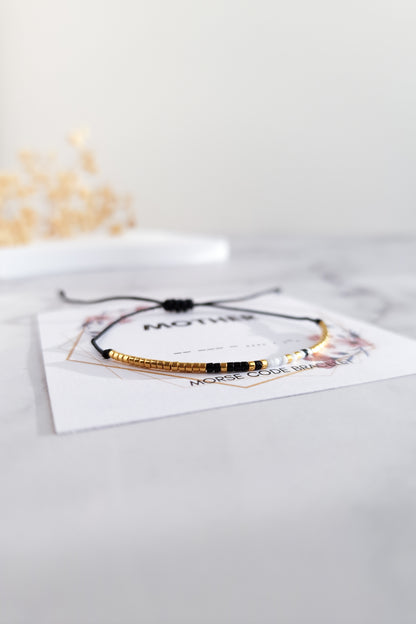 Mother Morse Code Bracelet